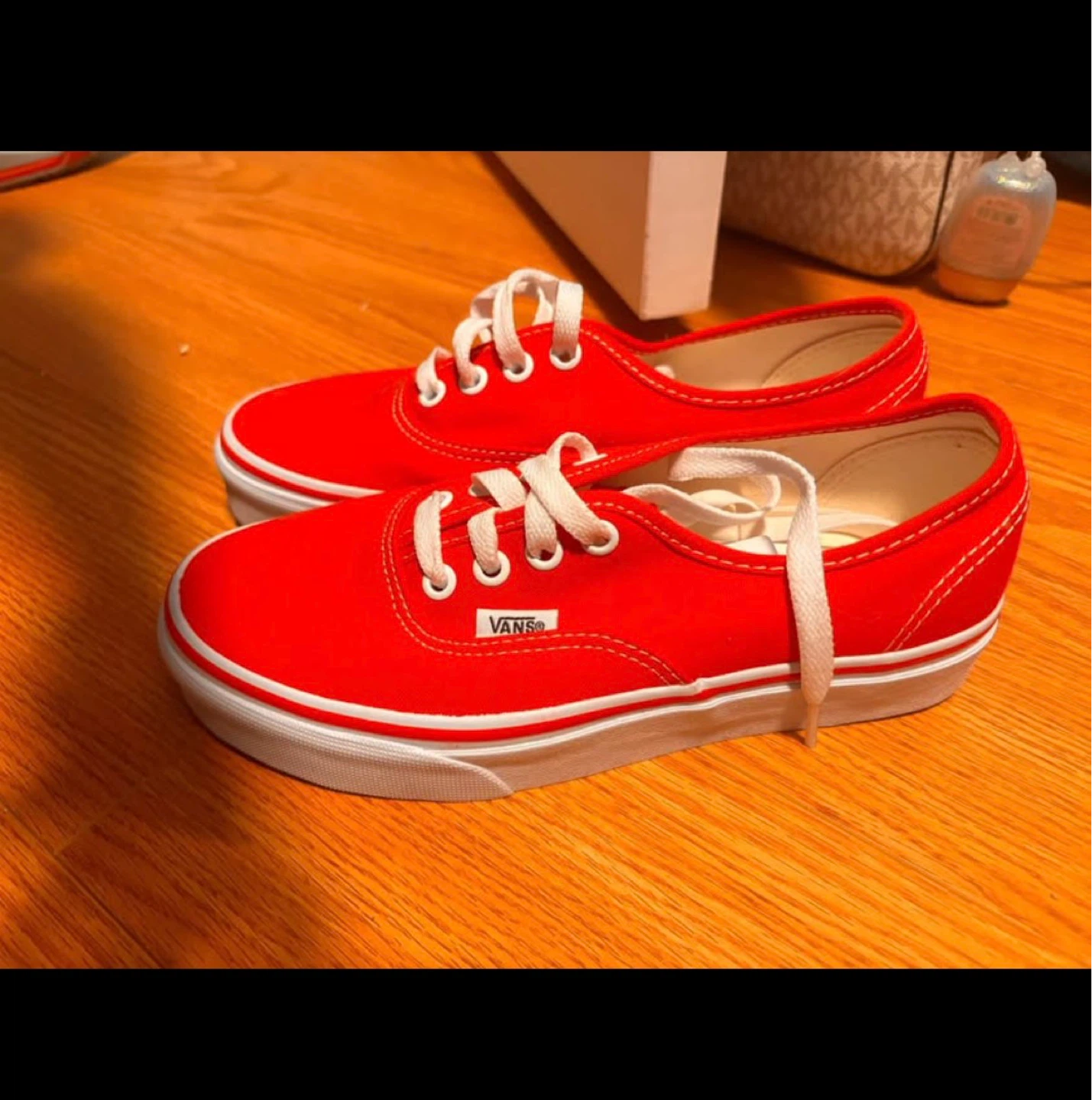 Red Vans Authentic Sneakers Size 5.5 - photo 2