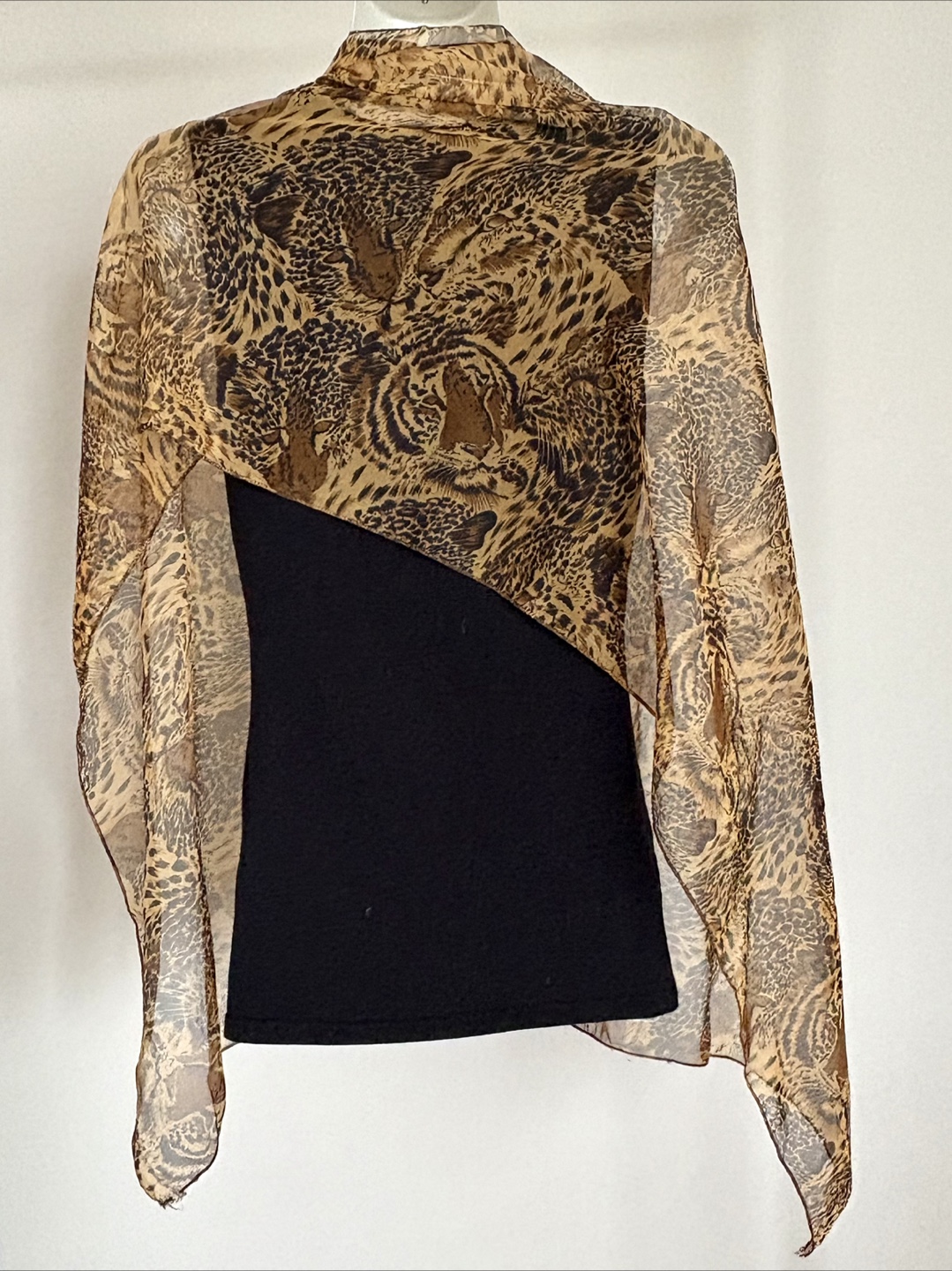Sheer Leopard Print Scarf/Wrap - photo 3