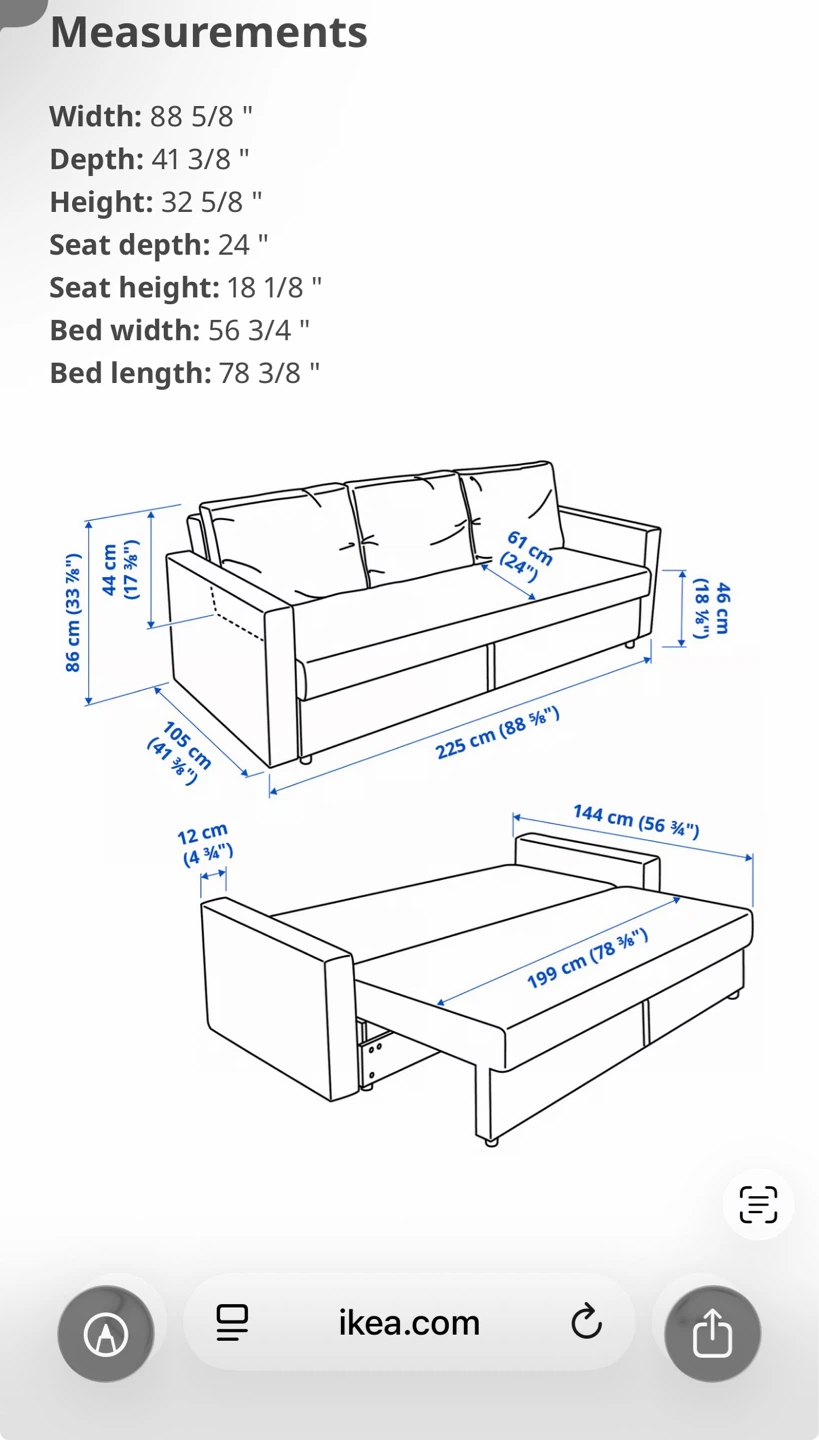 IKEA Friheten Sleeper Sofa - Gray - photo 2