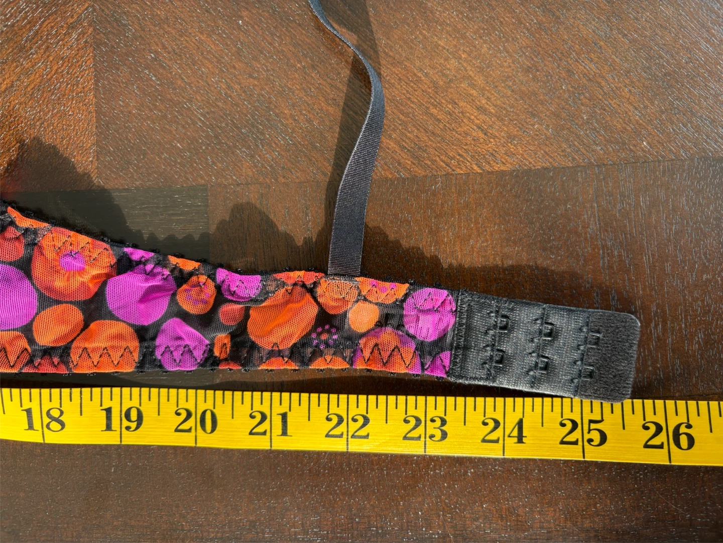 Aubade Black Bra with Orange & Purple Floral Embroidery - photo 5