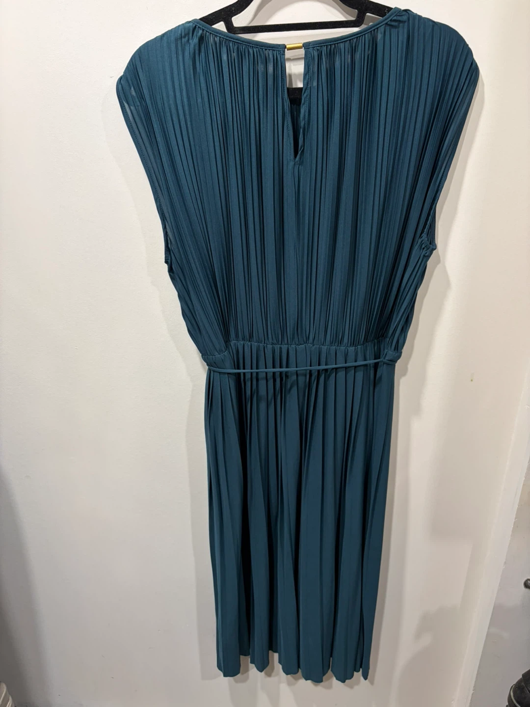 H&M Pleated Midi Dress - Teal - Size L - photo 2