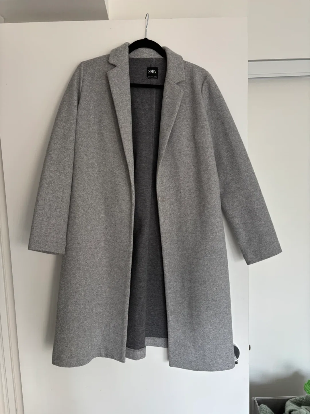 Zara Grey Wool Blend Coat