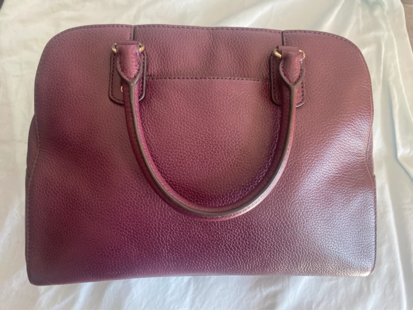 Michael Kors Maroon Leather Satchel Handbag - photo 2