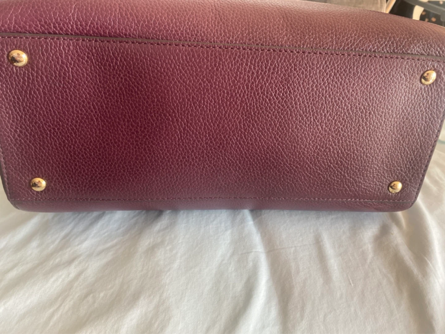 Michael Kors Maroon Leather Satchel Handbag - photo 3