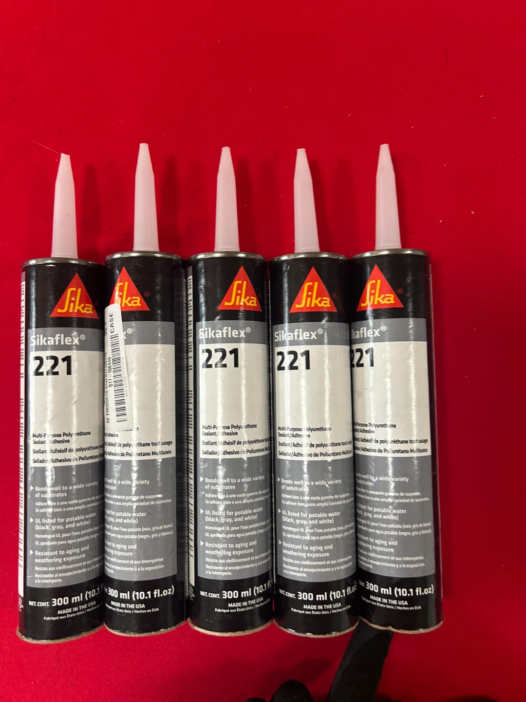 Sikaflex 221 Sealant Adhesive 5 Tubes