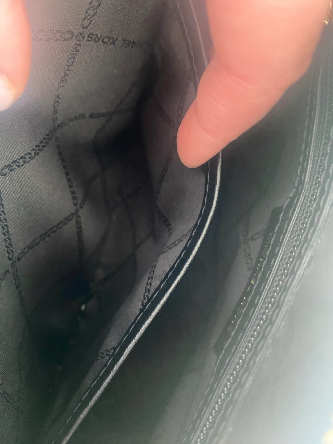 Michael Kors Black Leather Satchel Bag with Snake Detail - photo 5