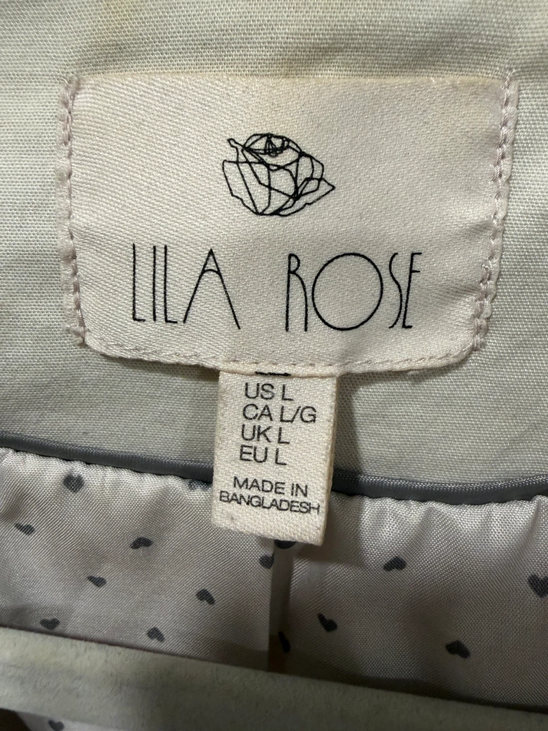 Lila Rose Blazer - Cream - Size L - photo 3
