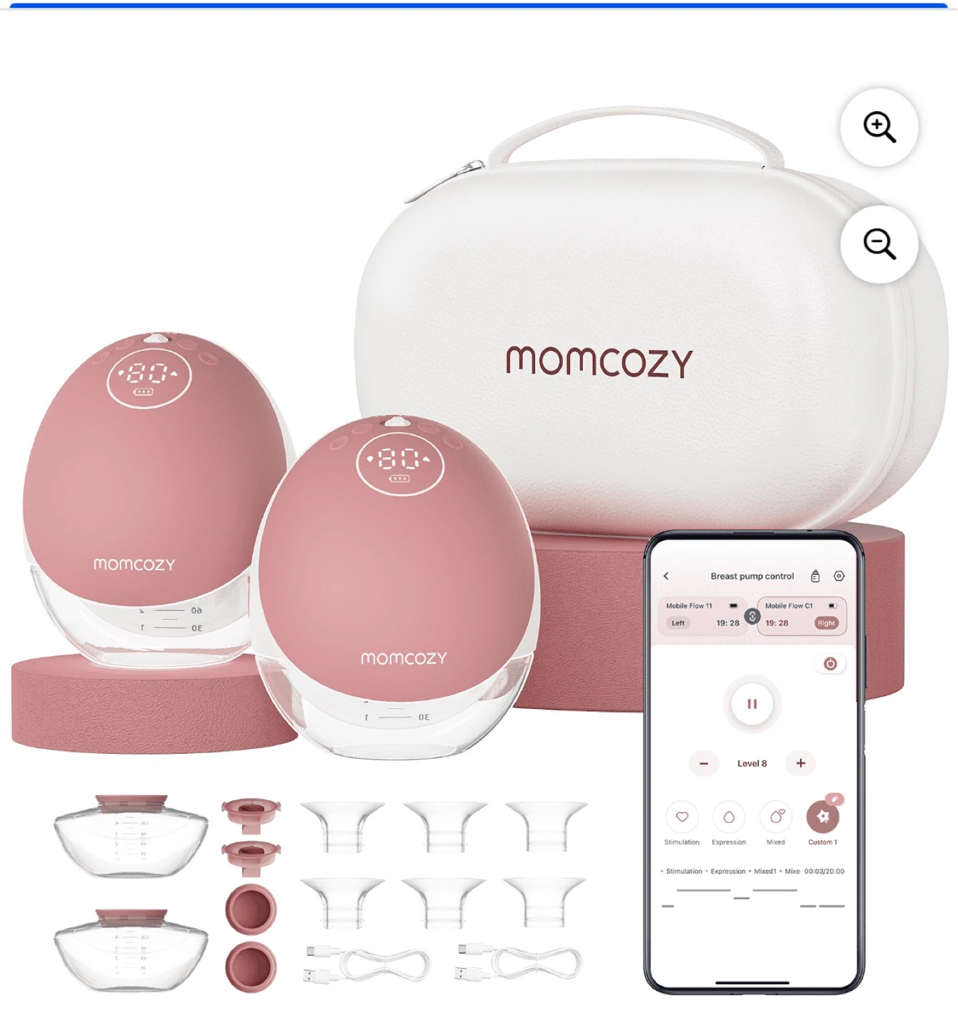 Momcozy Mobile Flow M9 Double Electric Breast Pump