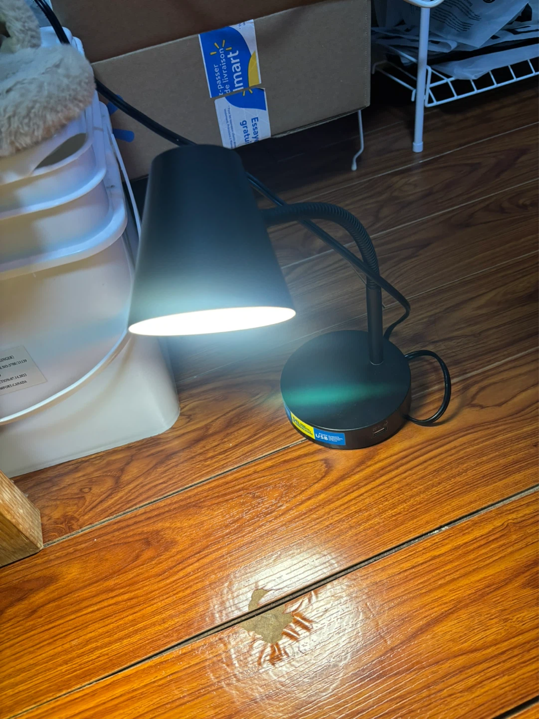 Black LED Desk Lamp - USB Powered ❤️‍🔥 MOVE OUT SALE - photo 2