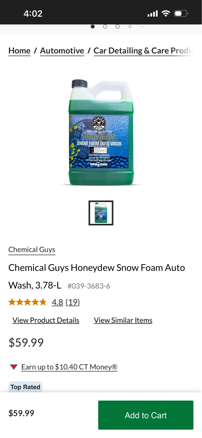 Chemical Guys Honeydew Snow Foam Auto Wash - 2 Gallons - photo 4