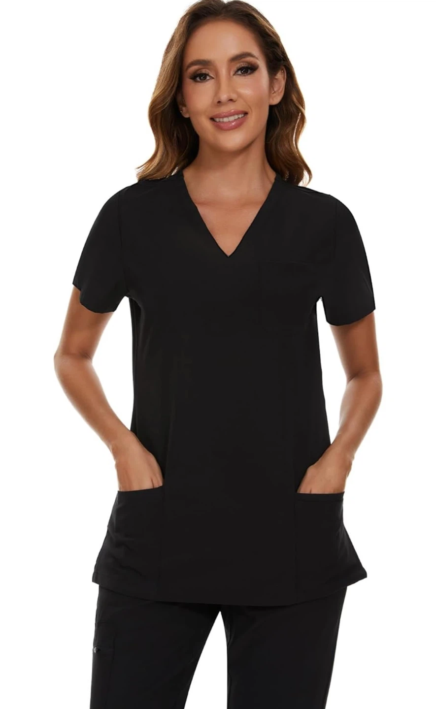 New Comfy Medium Black Scrub Set for Women - photo 2
