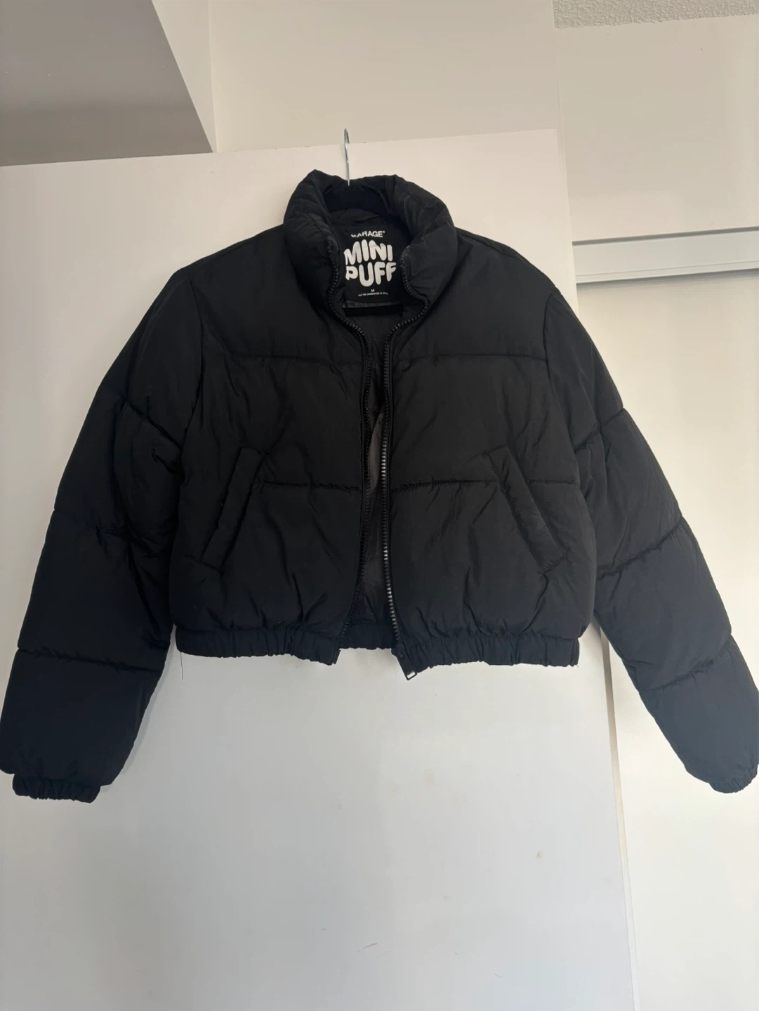 Garage Black Mini Puff Puffer Jacket