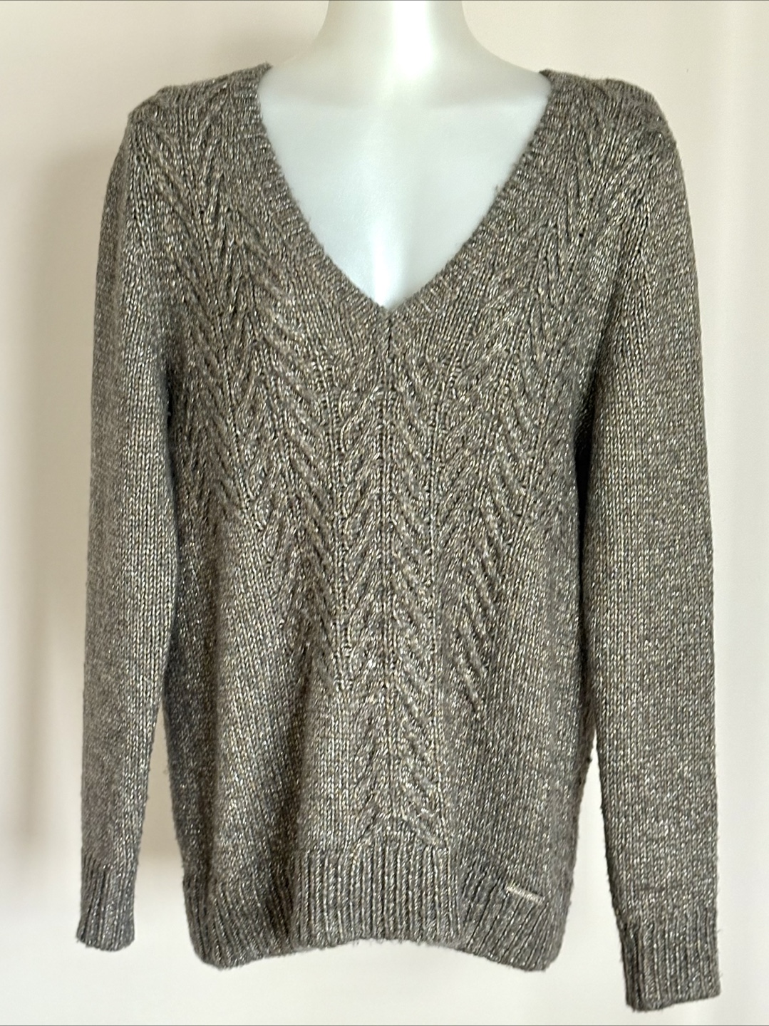 Michael Kors V-Neck Knit Sweater L - photo 4
