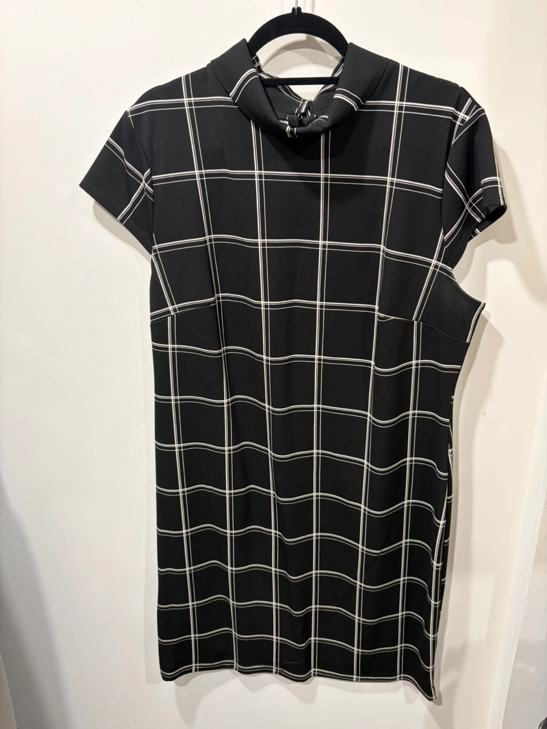 H&M Black and White Plaid Dress - US XL