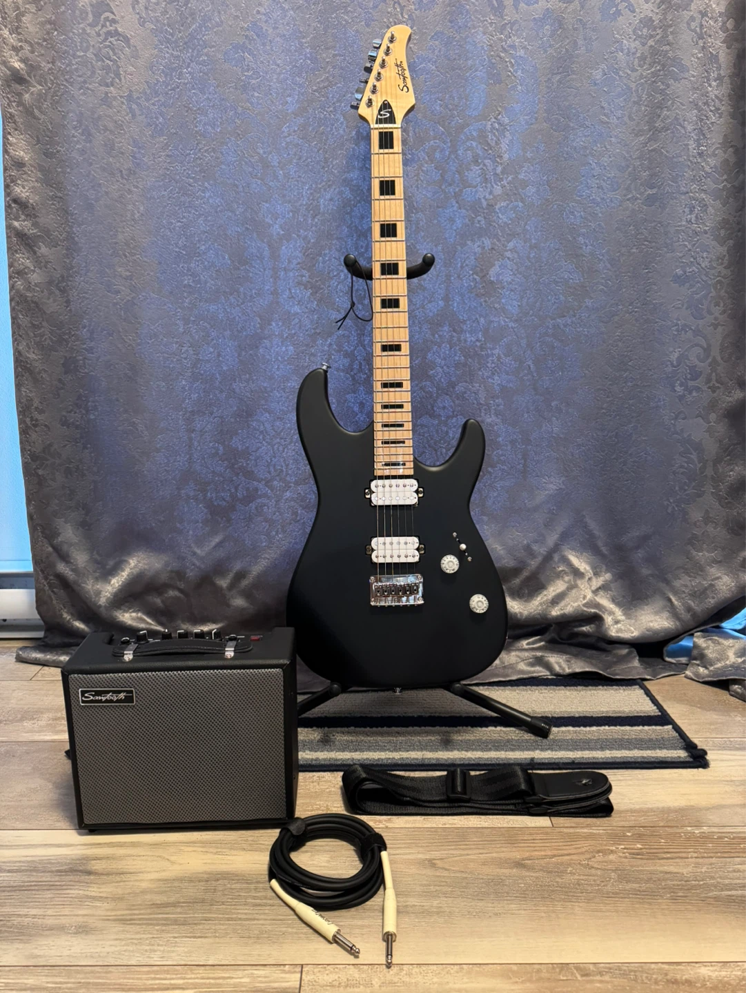 Sawtooth Electric Guitar Package with Amplifier and Accessories