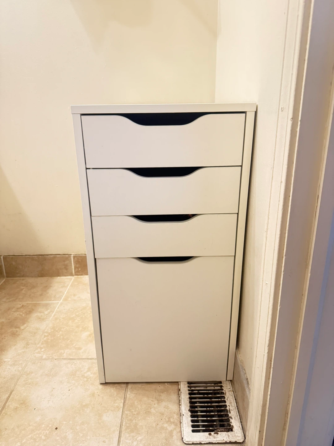 White 4-Drawer Cabinet