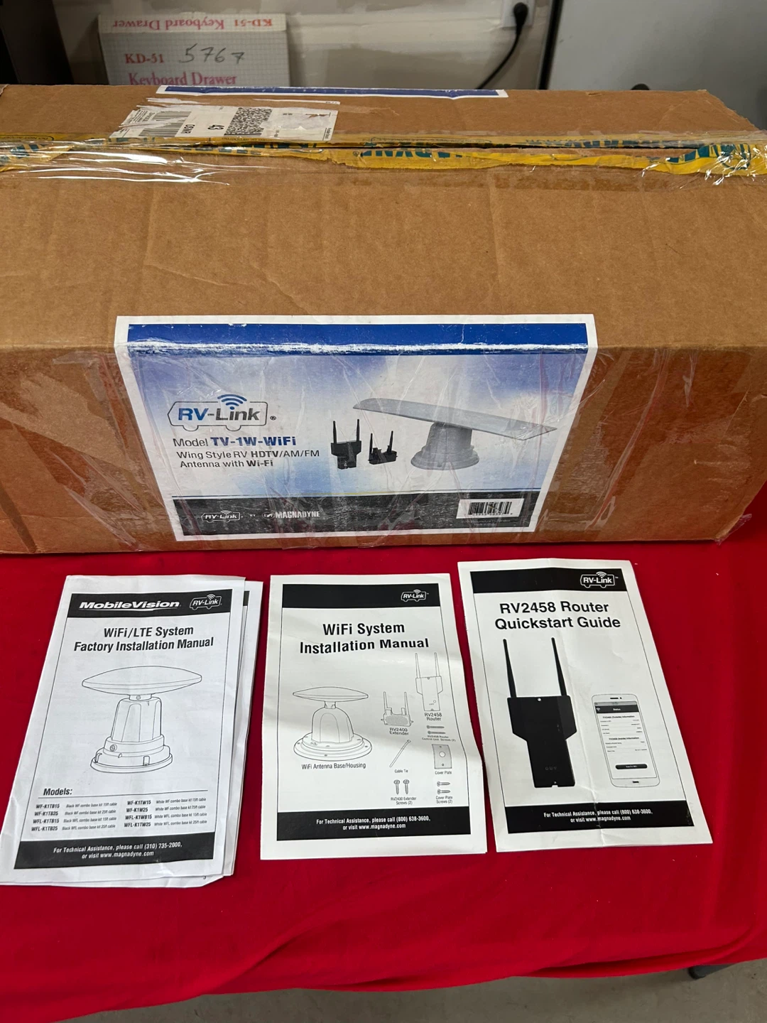 RV-Link TV-1W-WiFi RV HDTV/AM/FM Antenna with Wi-Fi