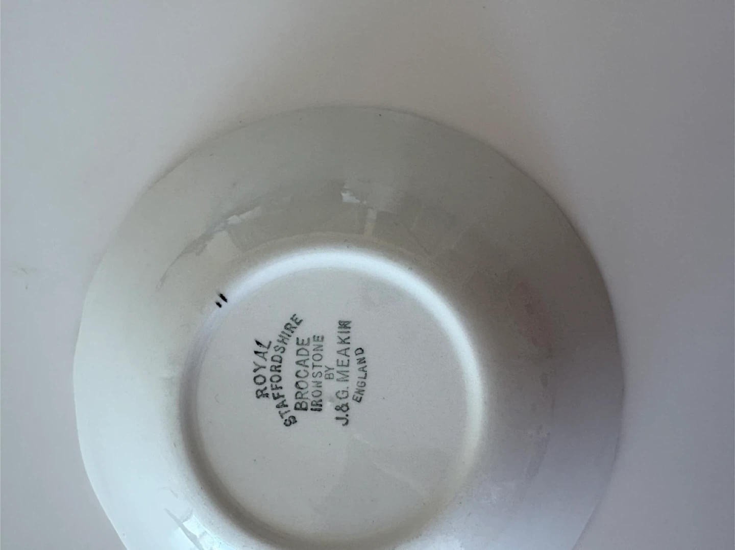 Vintage J&G Meakin Brocade Ironstone Bowl - photo 3