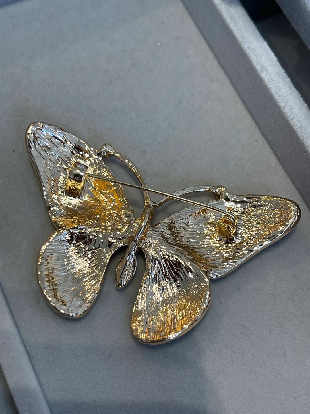 Sparkly Rainbow Butterfly Brooch Pin - photo 3