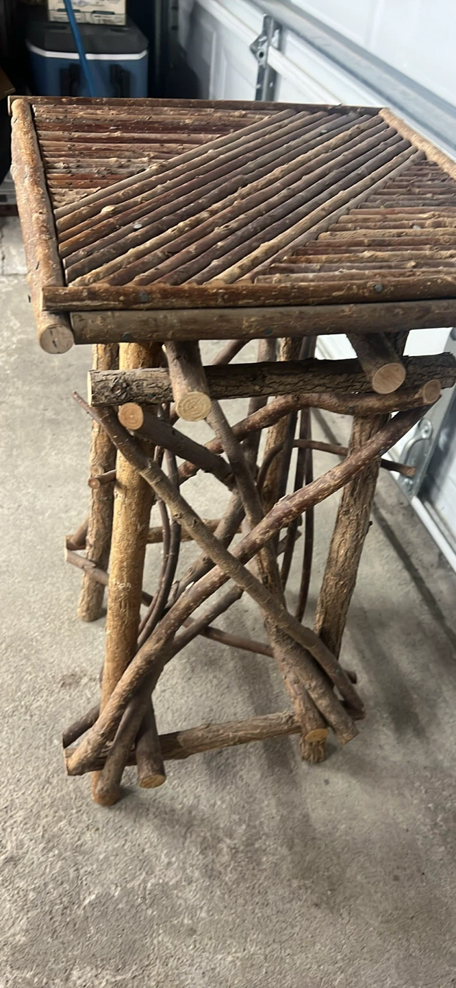 Rustic Twig Accent Table - photo 4