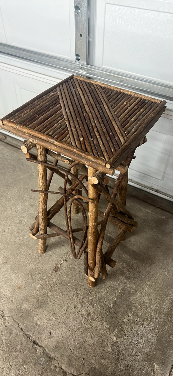 Rustic Twig Accent Table - photo 2