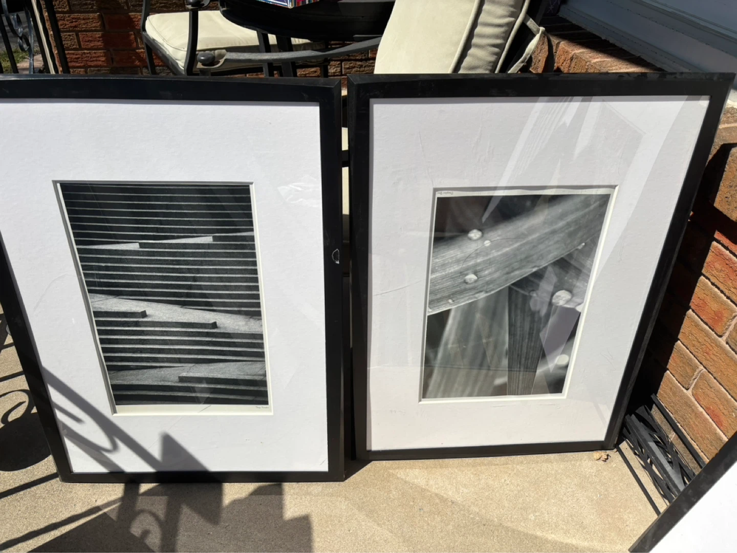 Set of 5 Framed Black and White Photographs - photo 3