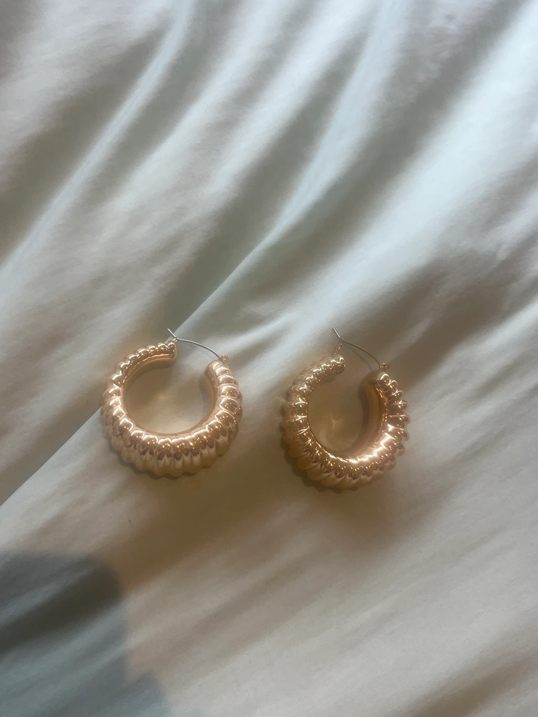 gold hoop earrings