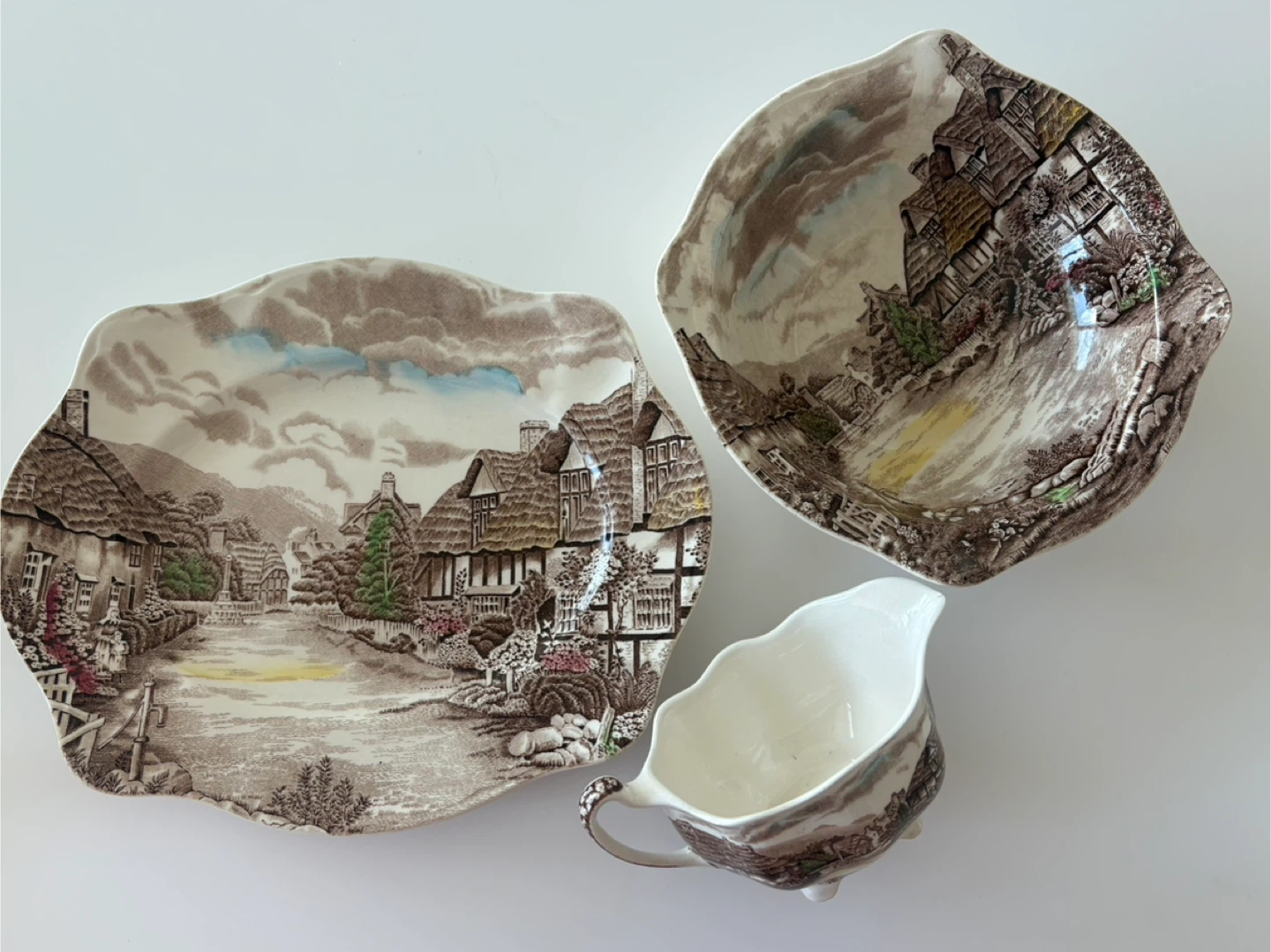 Vintage Johnson Bros Old English Countryside Serving Set