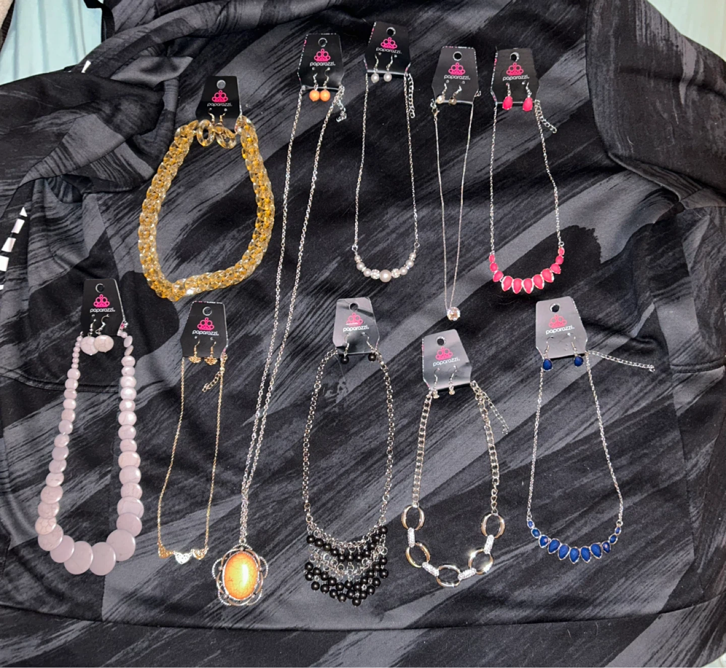 10 necklaces for $15 Paparazzi Necklace & Earring Set