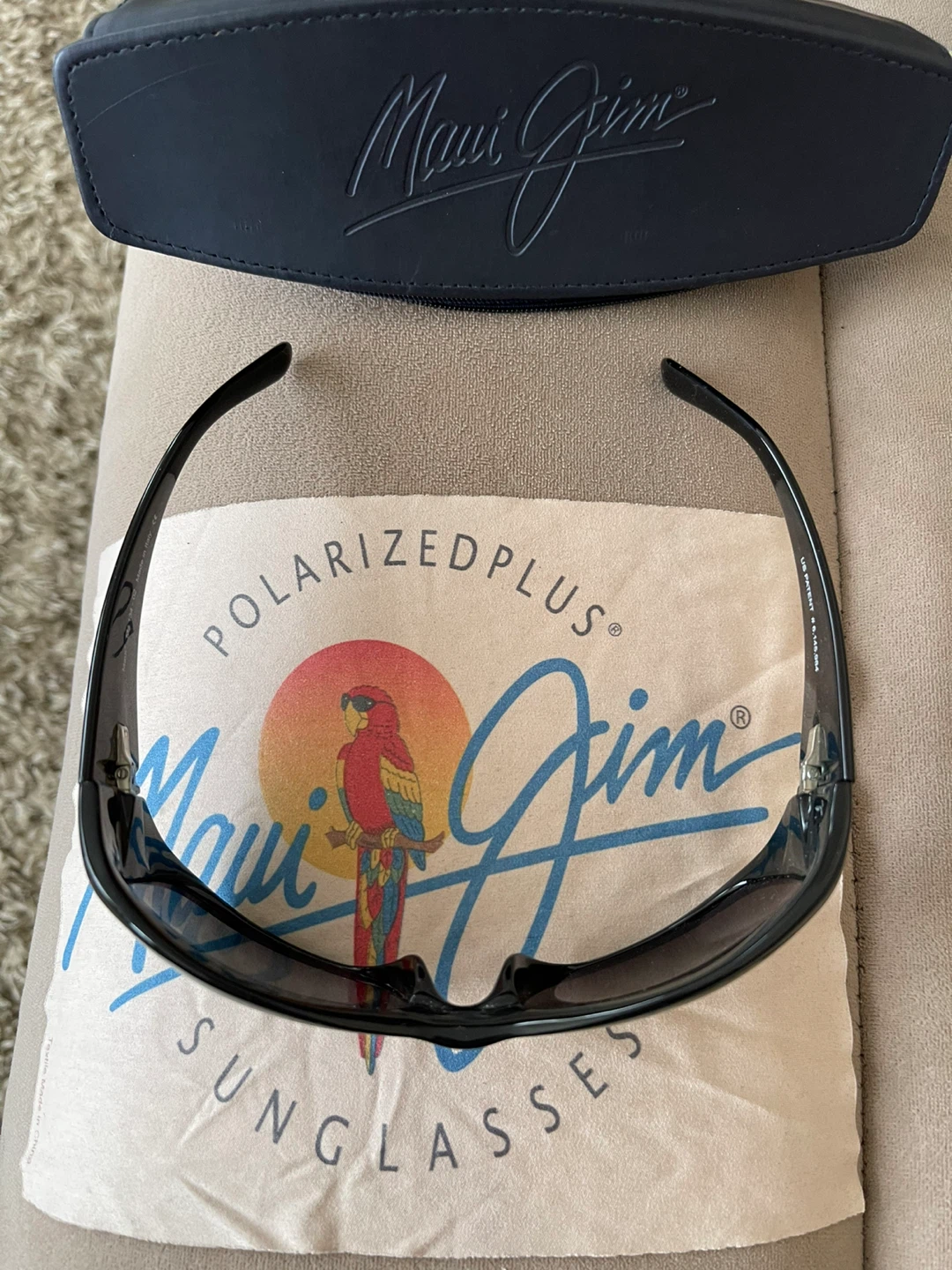 Maui Jim Sunglasses, Black Polarized, Wrap Style - photo 3