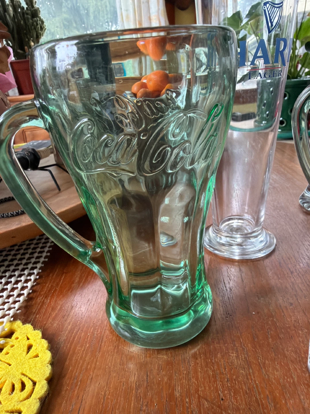 Coca-Cola & Harp Lager Glasses Set