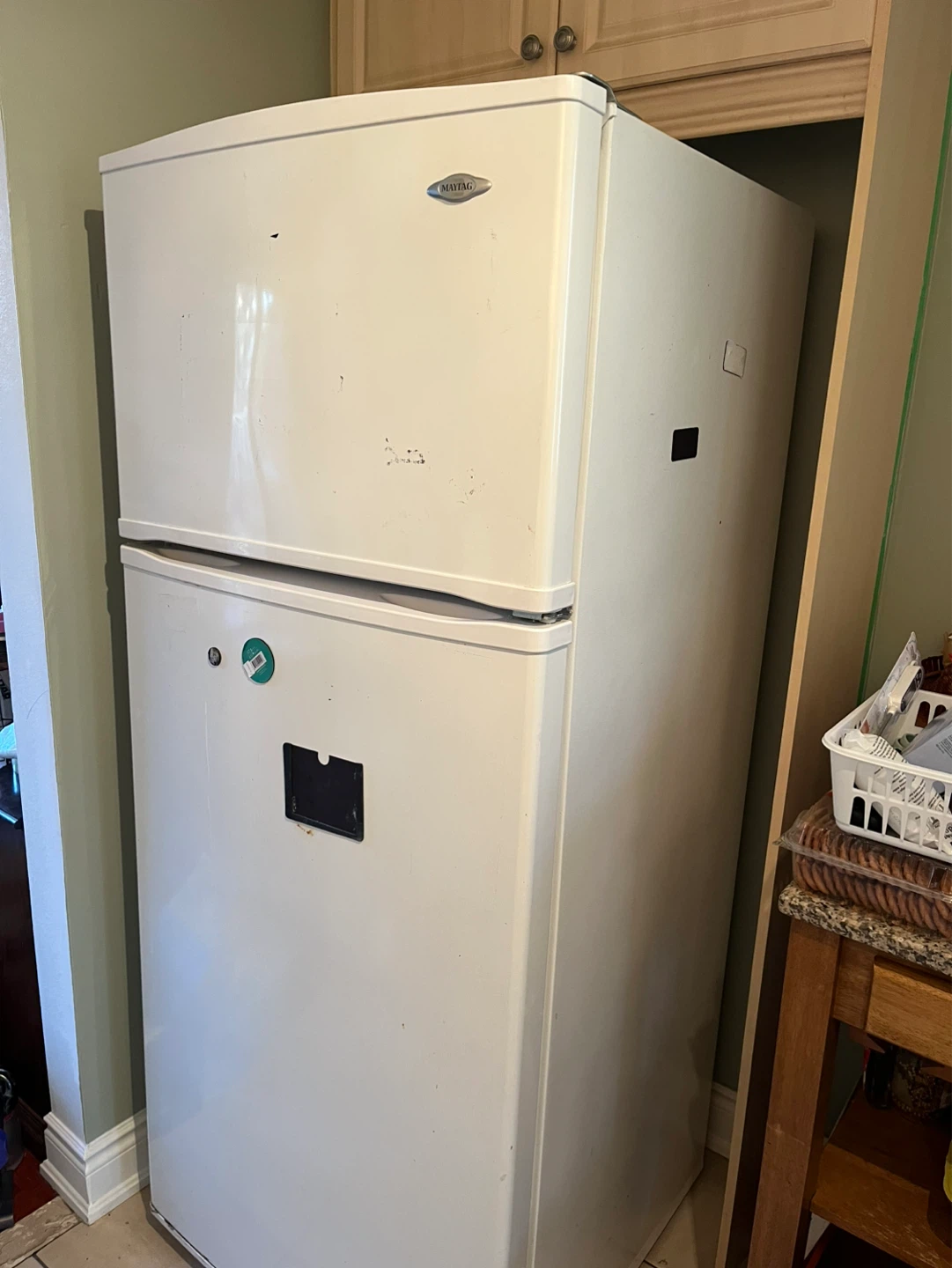 White Maytag Refrigerator