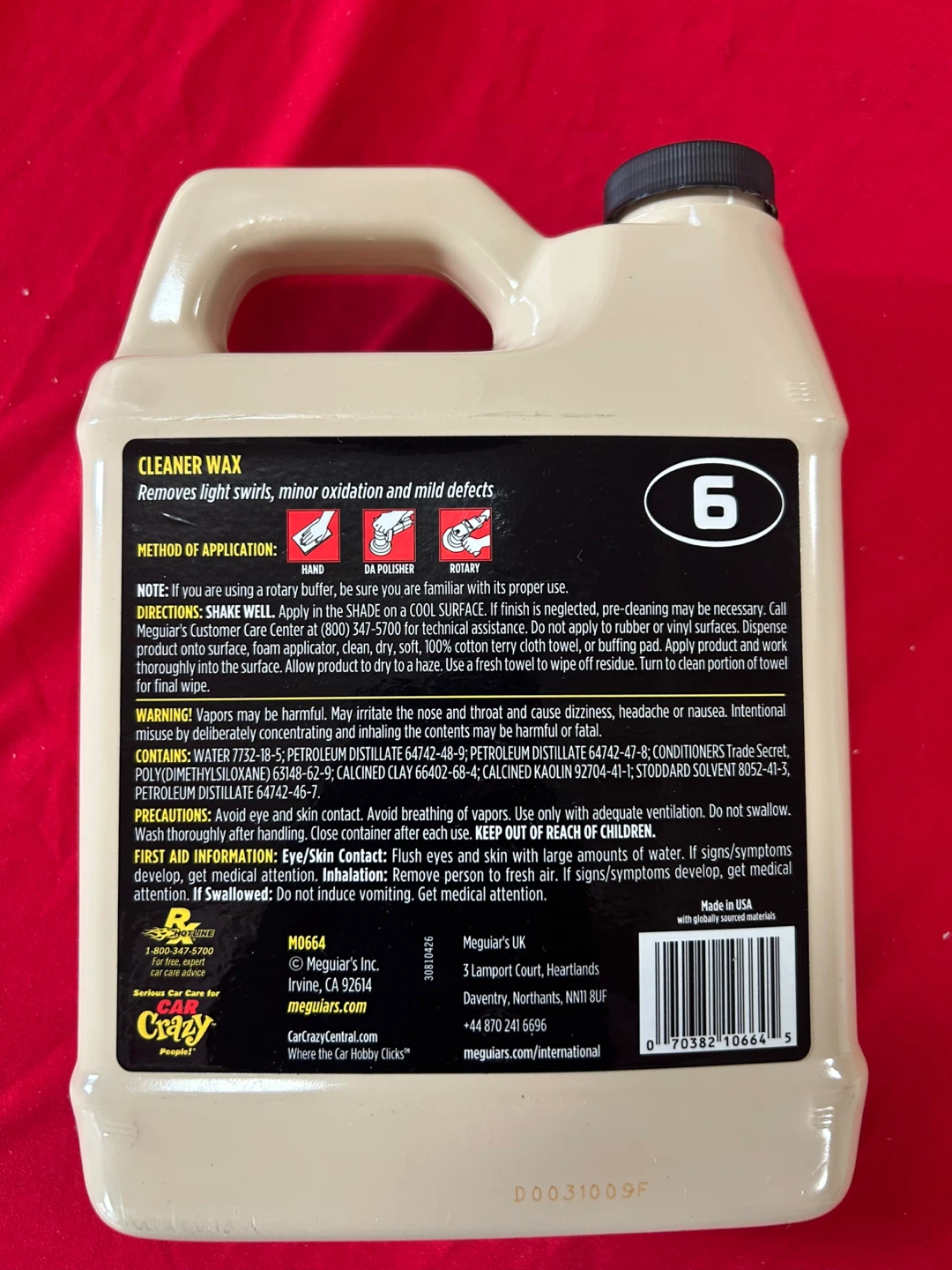 Meguiar's Mirror Glaze Professional Cleaner Wax 64 fl oz - photo 2