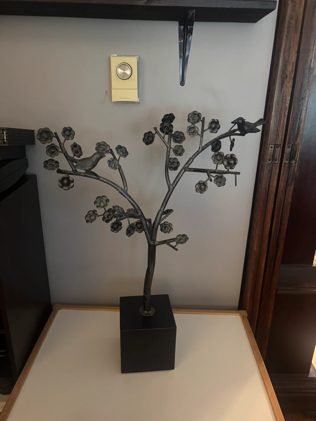 Metal Tree with Birds Sculpture - photo 2