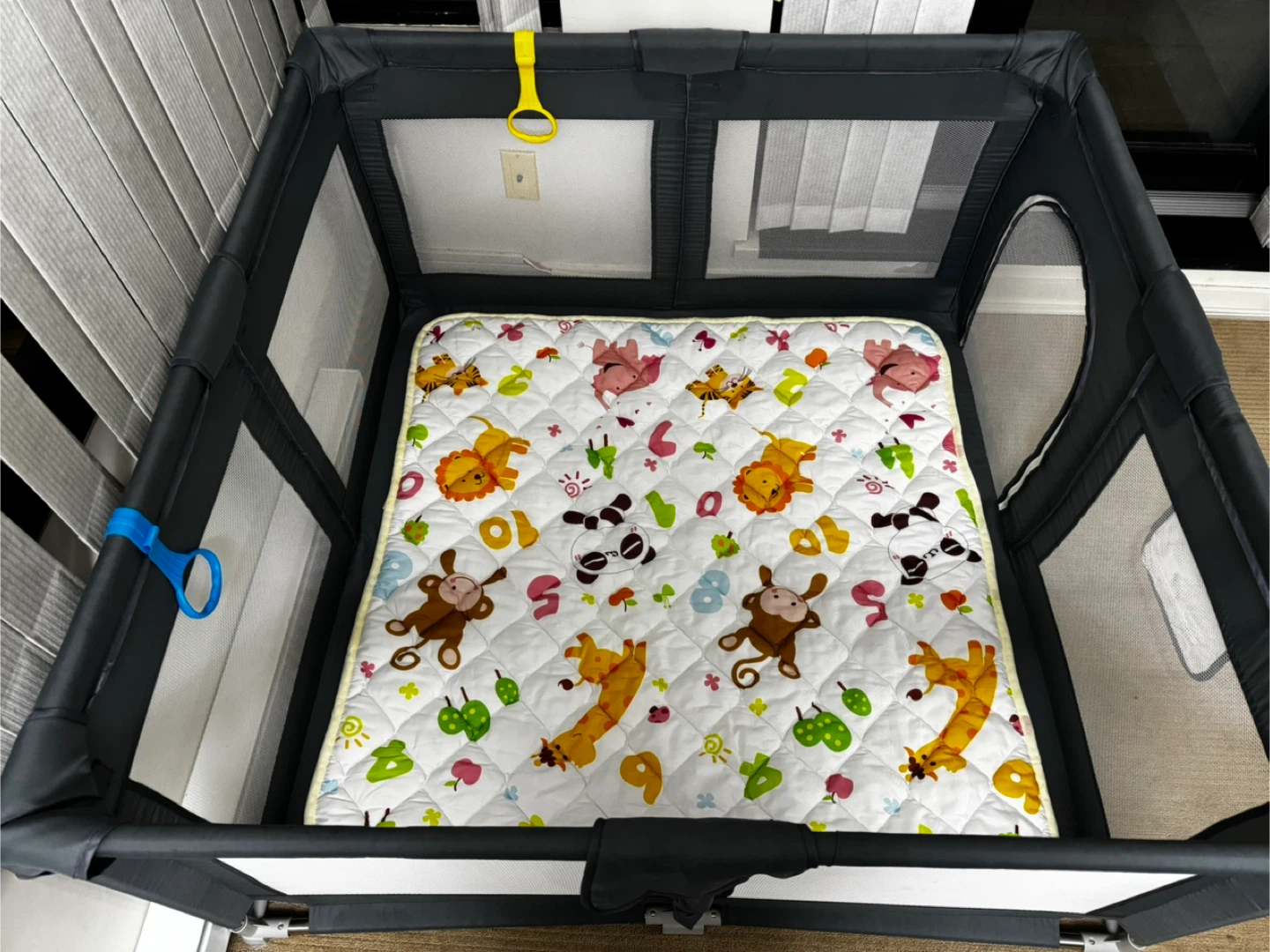Baby Playpen w/ Mat (51” x 51”) – Like New - photo 2