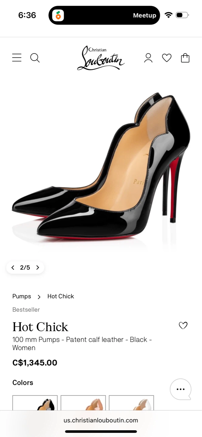 Christian Louboutin Hot Chick 100 Patent Leather Heels - Size 37 - photo 5