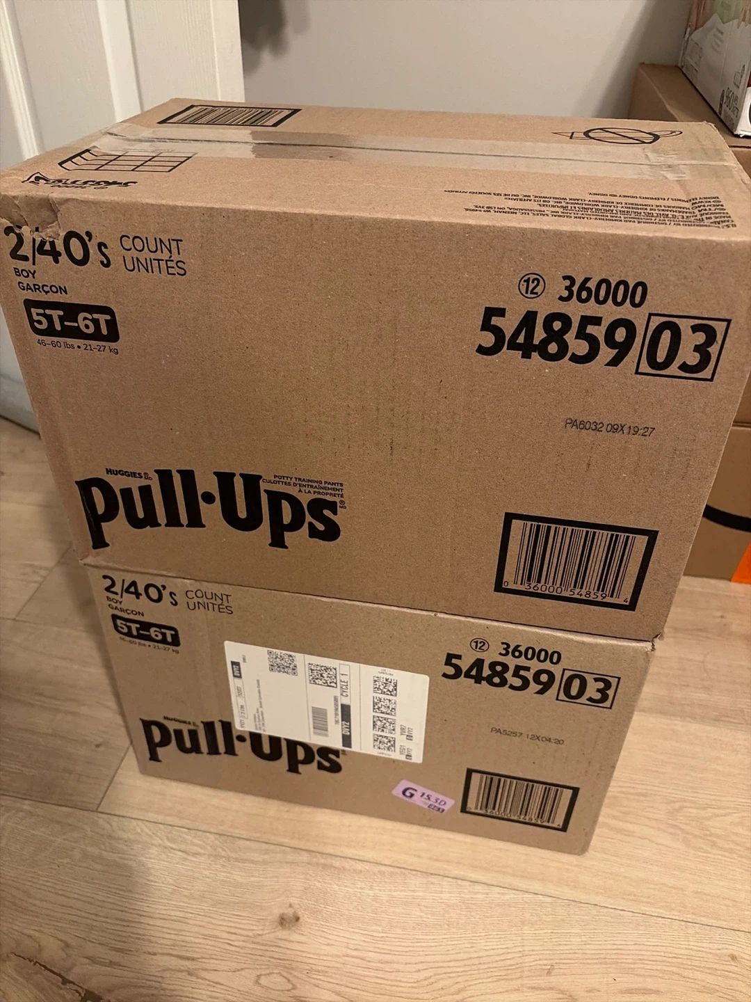 Huggies Pull-Ups Boys Training Pants 5T-6T (2 Packs of 40)