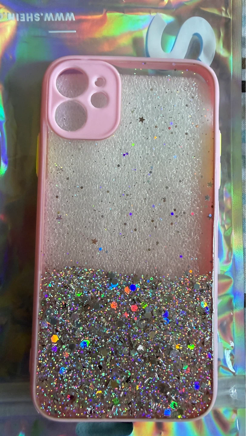 Pink Glitter Liquid Phone Case iPhone 11 - photo 2