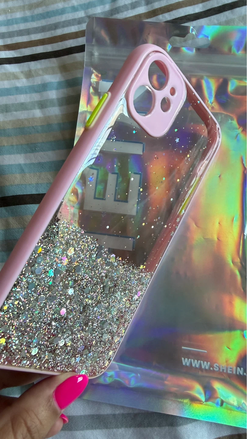 Pink Glitter Liquid Phone Case iPhone 11 - photo 4