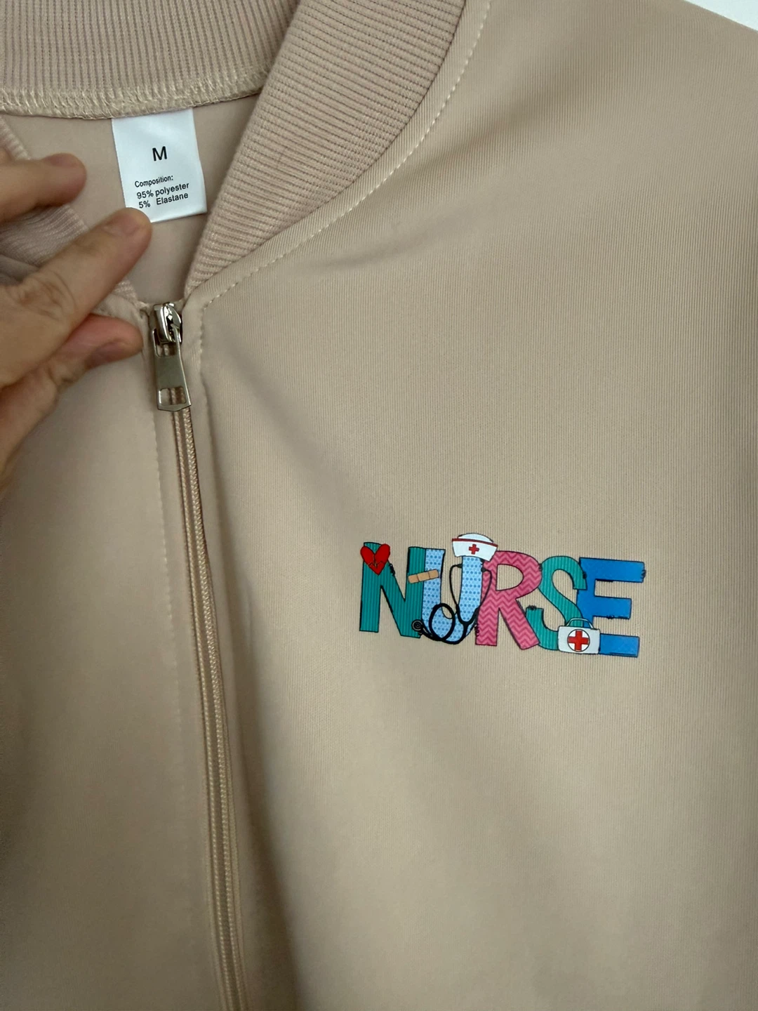 Lightweight Nurse Bomber Jacket - Size Medium - photo 3