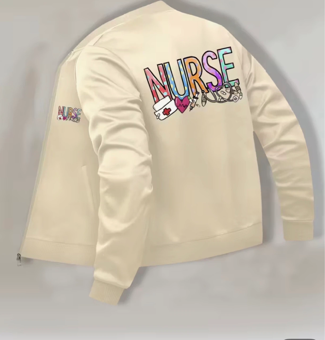 Lightweight Nurse Bomber Jacket - Size Medium