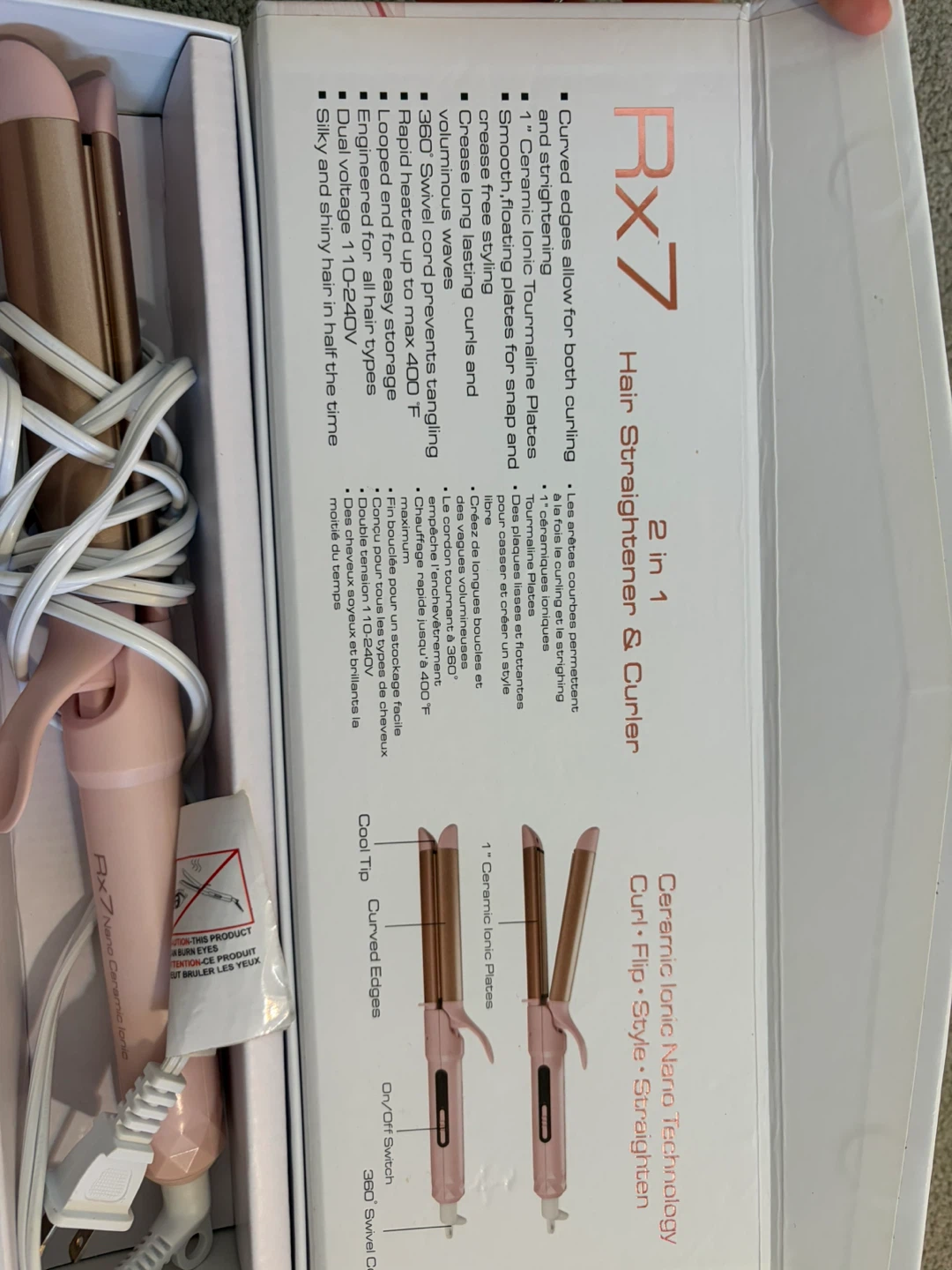 Rx7 2-in-1 Hair Straightener & Curler - photo 2