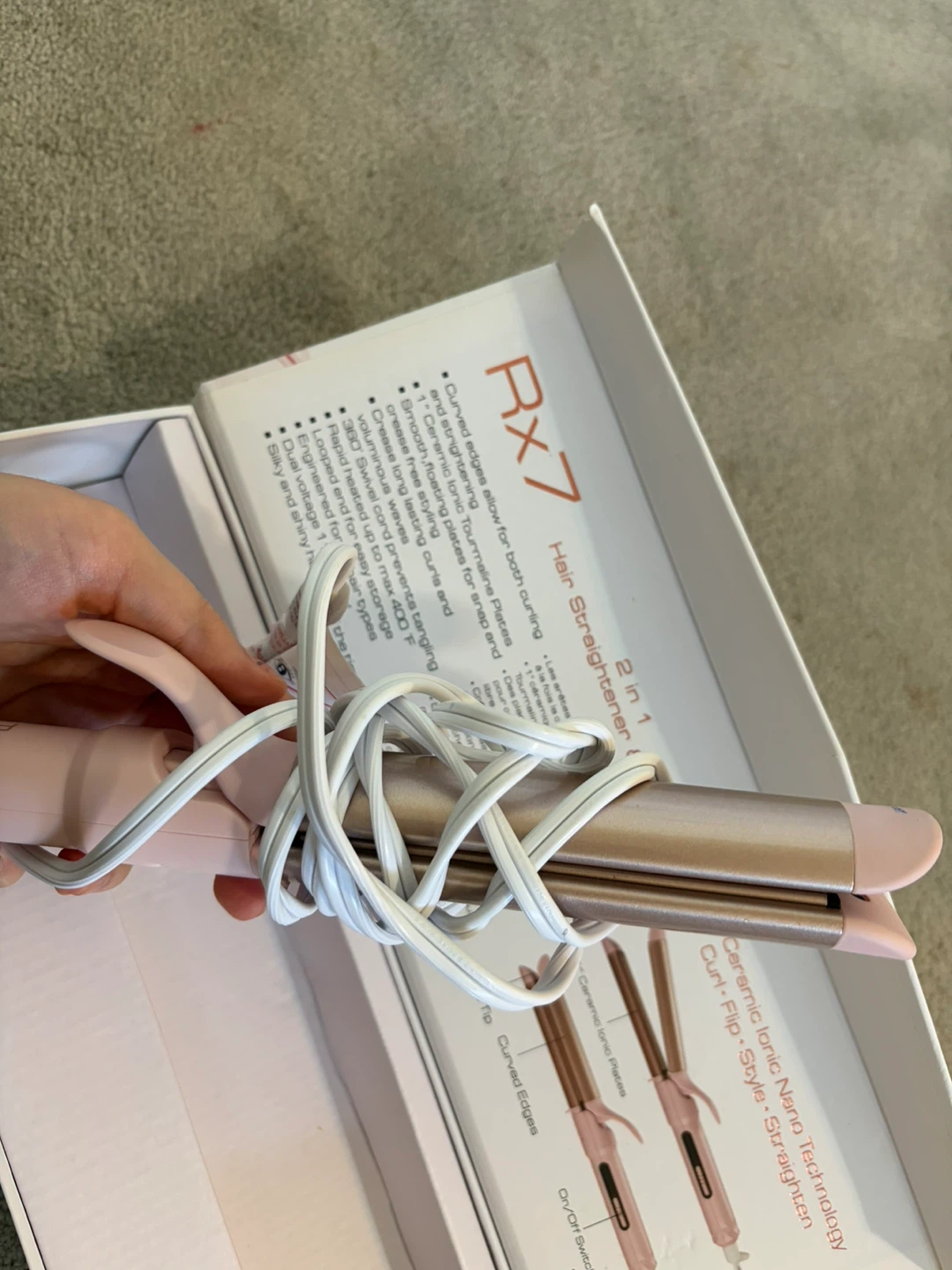 Rx7 2-in-1 Hair Straightener & Curler - photo 5
