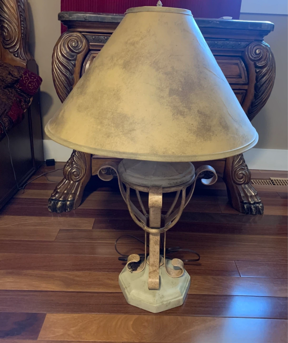 Table Lamp with Decorative Base