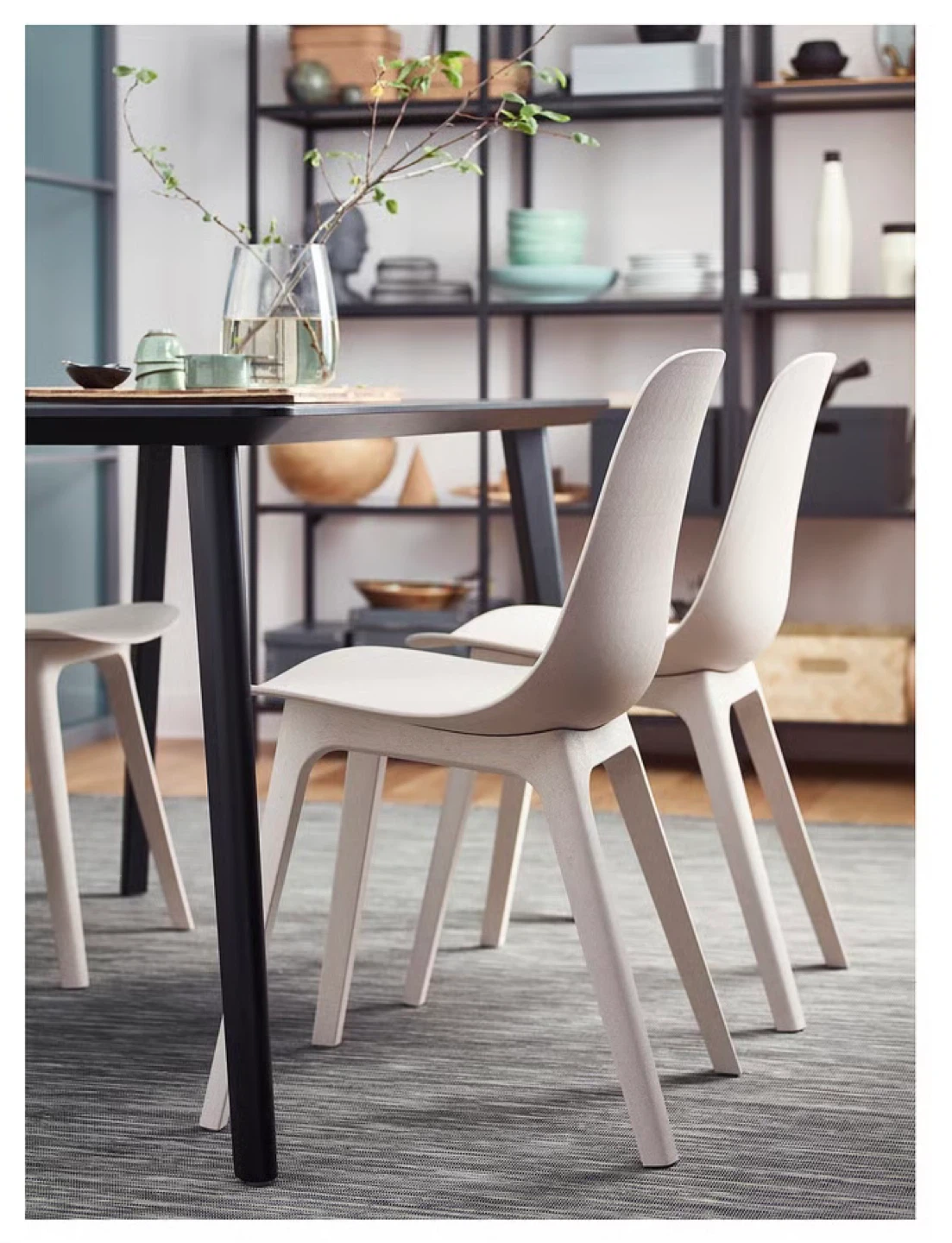IKEA Odger Chair Beige White - photo 3