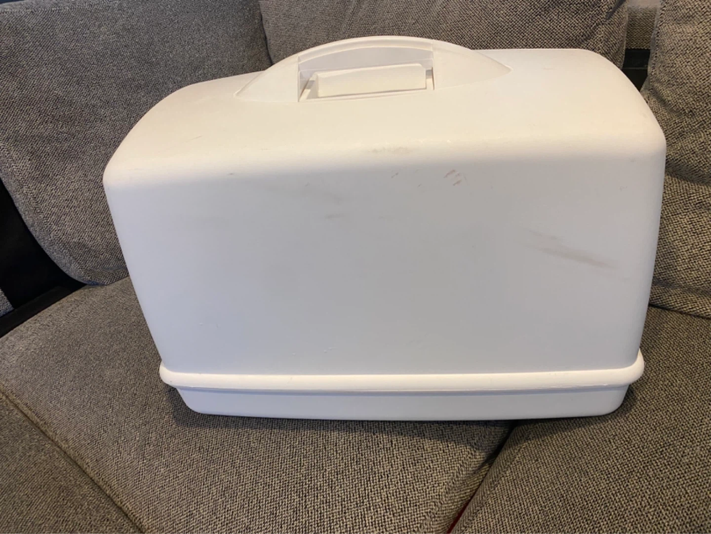 White Portable Sewing Machine Carrying Case
