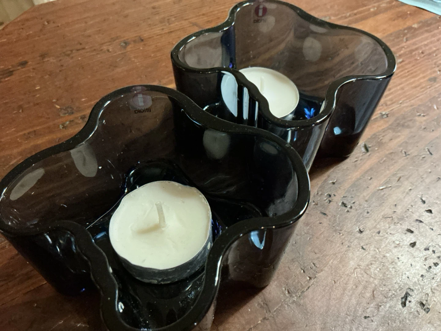 Iittala Ultima Thule Glass Tealight Holders (Set of 2) - photo 3