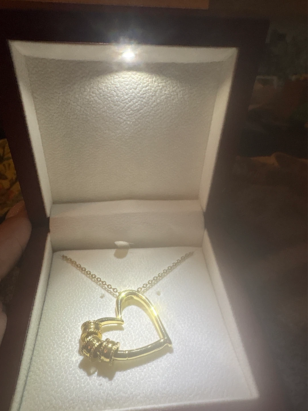 New 14K Gold  SS Heart pendant Necklace with charms - photo 2