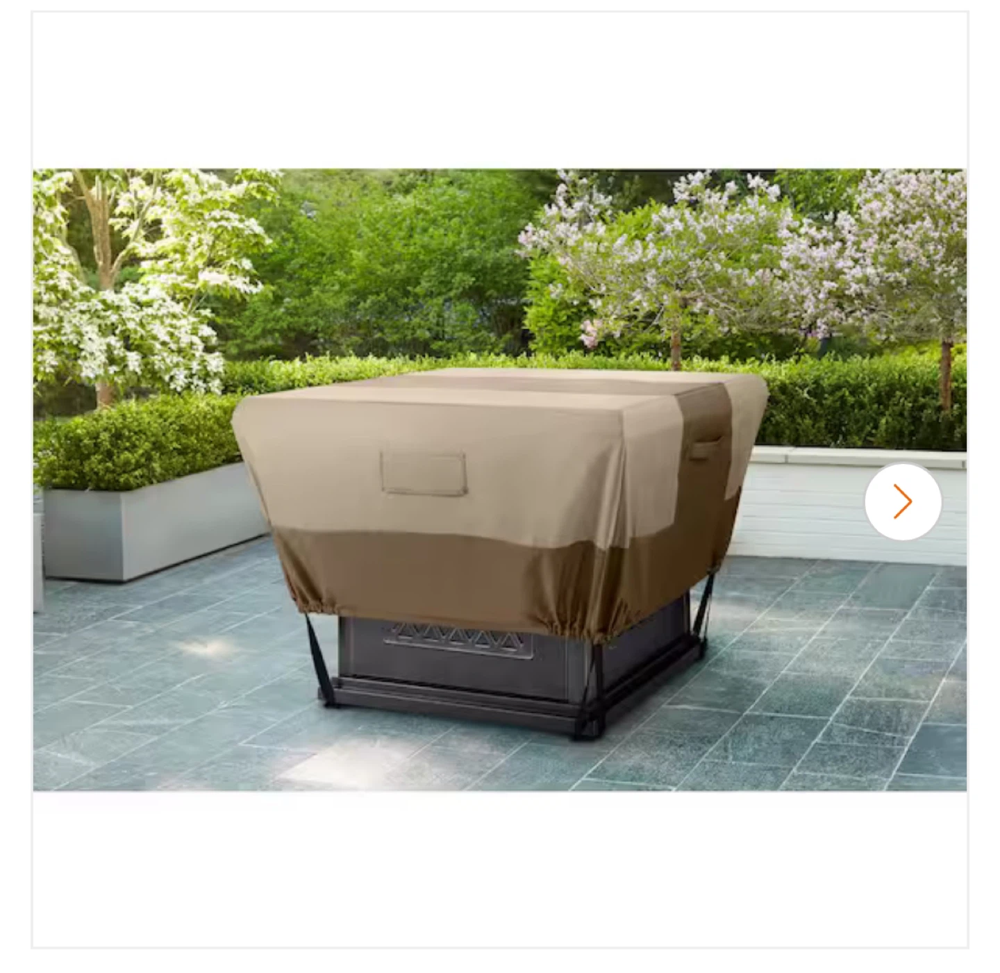 Universal Square Fire Pit Cover - Beige & Brown - photo 2