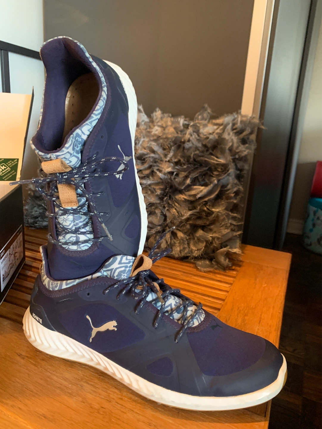 Size 8.5 PUMA IGNITE Golf Shoes - Navy